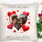 Love heart design with space for photo insertion