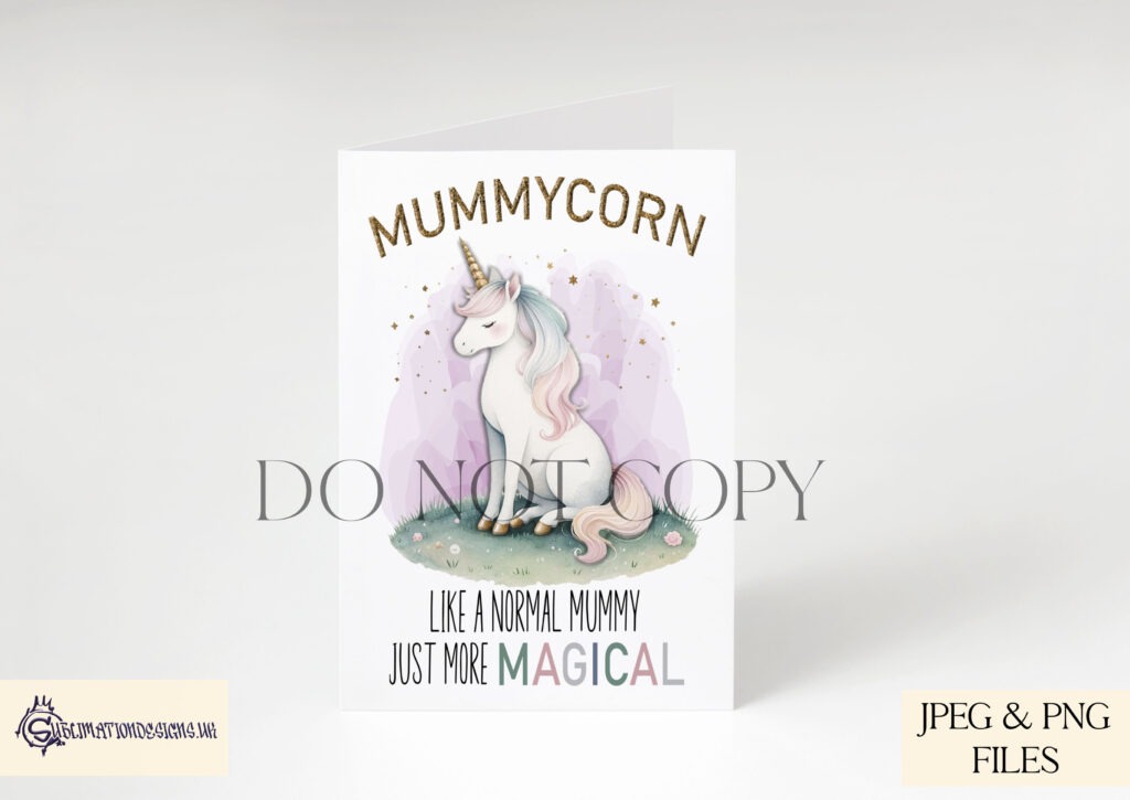 Elegant pastel unicorn design for magical ladies