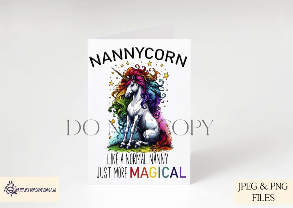 Vibrant unicorn design celebrating special women