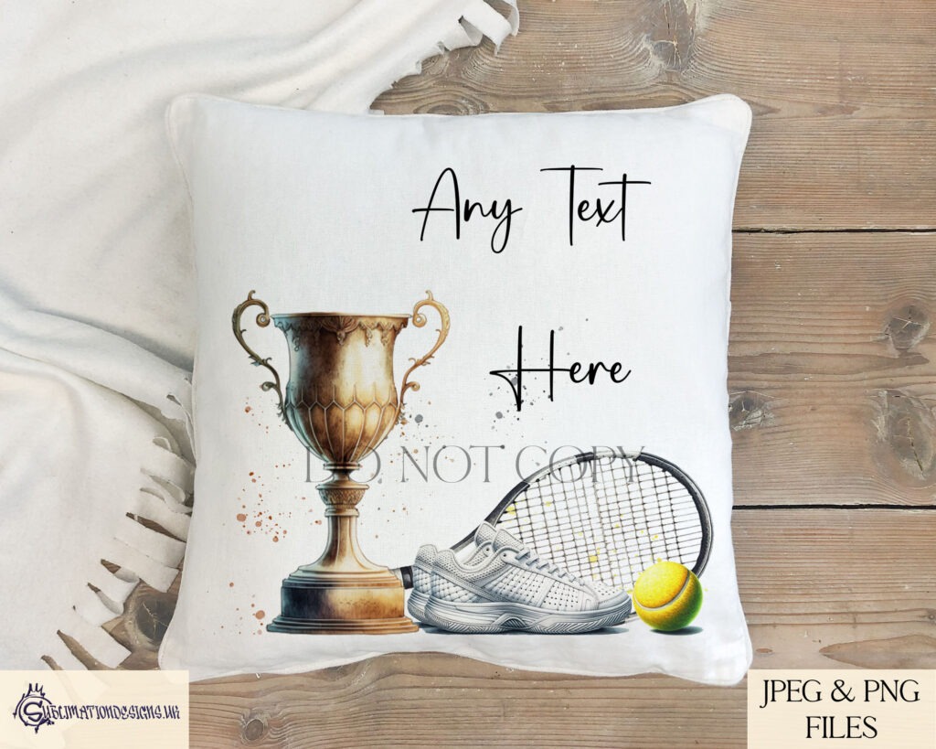 Tennis design paired with beer, lager, and whiskey themes on a delicate paint splash background.
