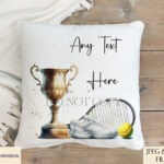 Tennis design paired with beer, lager, and whiskey themes on a delicate paint splash background.