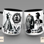 Two-Tone SKA fashion clip art set featuring iconic clothing and accessories.