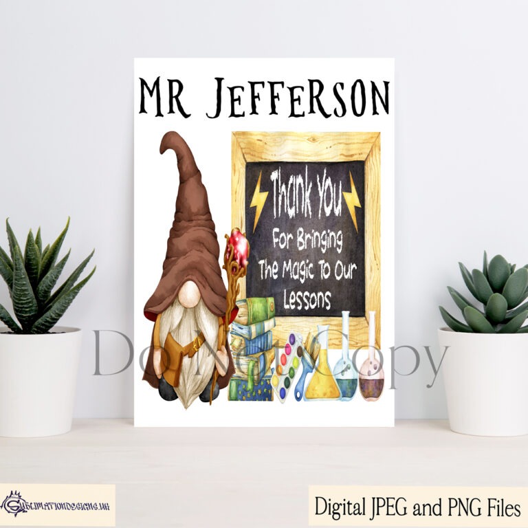 Gonk Gnome Teacher Appreciation Design with 'Best Ever' wording.