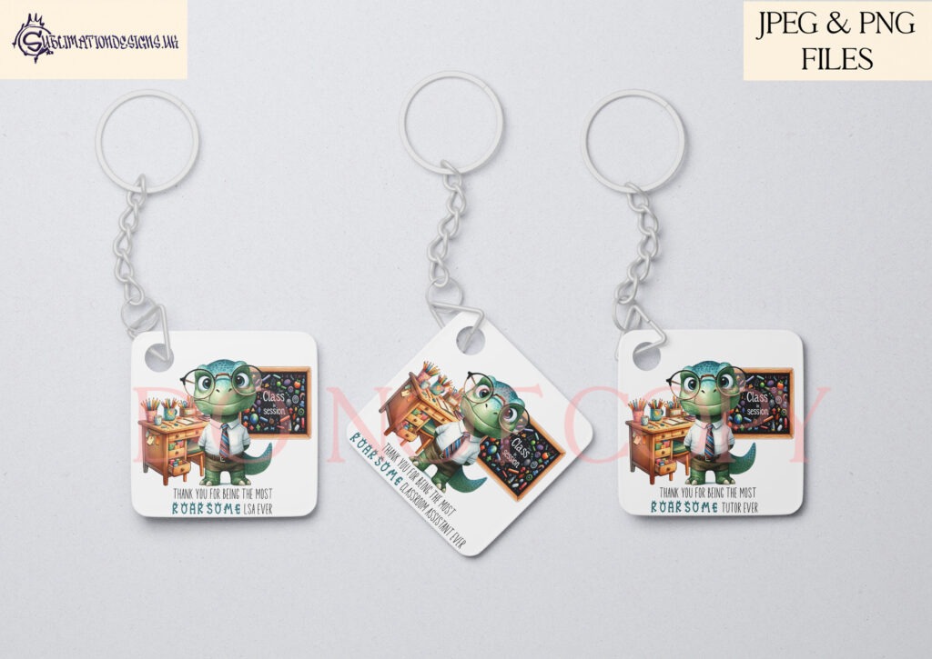 Teachersaurus design saying thank you to male teachers.